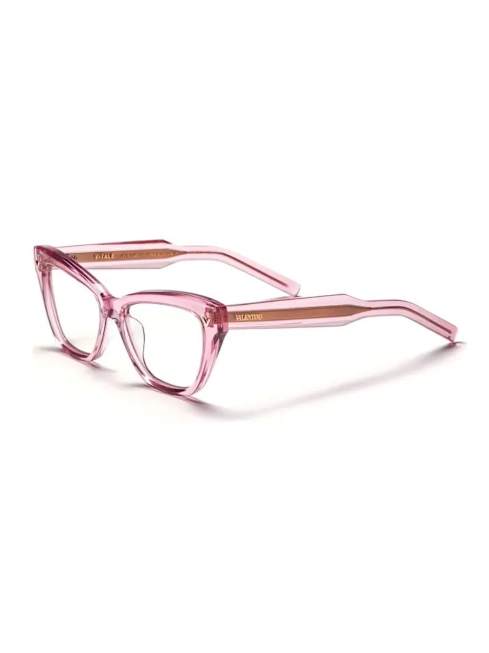 New Valentino V-TALE VLX-140C Transparent Pink 53mm NWT